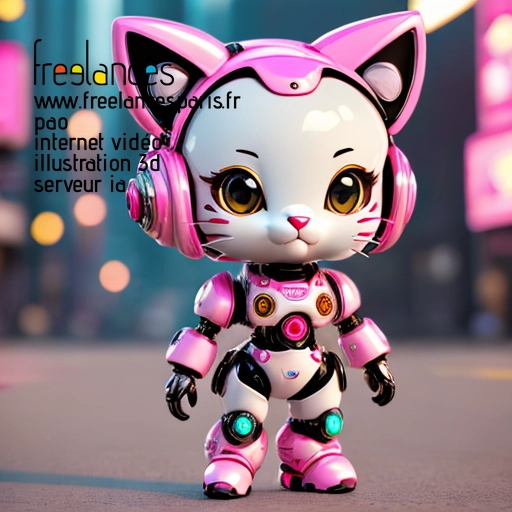 Pao mise en page internet vidéo illustration 3d serveur IA générative AI freelance paris studio de création magazines QU2RYM40